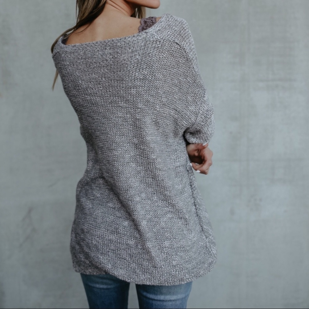 1 LEFT‼️Wrap Me up Sweater - Picture 5 of 6